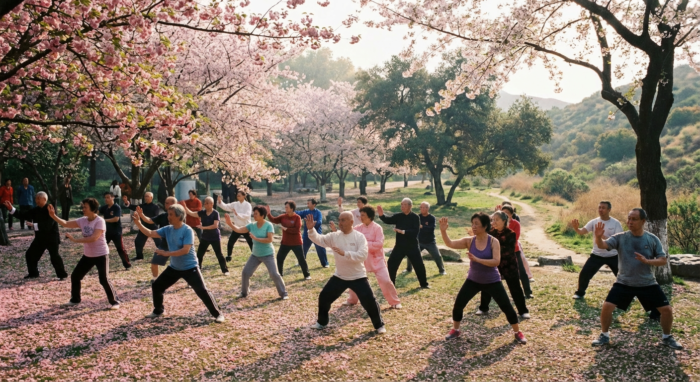 Tai chi in the park